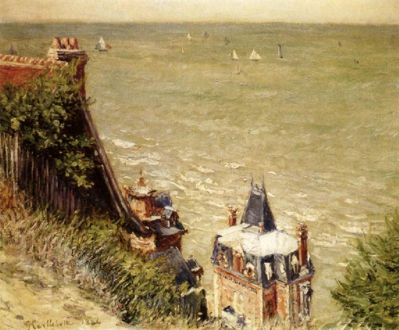 Gustave Caillebotte The Pink Villa Sweden oil painting art